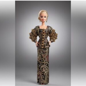 Elegant Doll with Ornate Dress